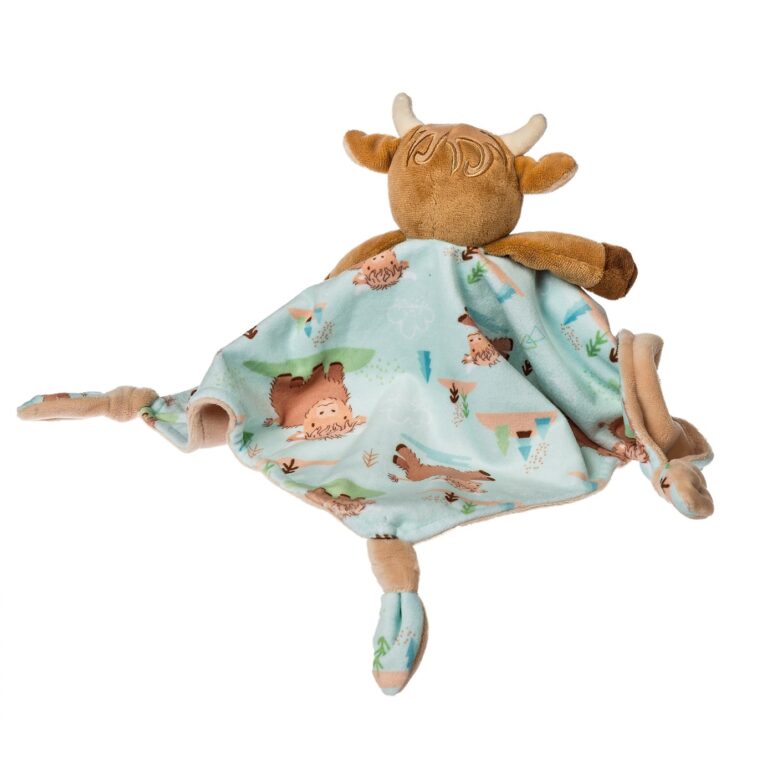 Hetty Highland Cow Character Blanket – 13×13″