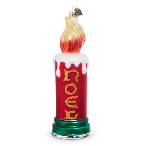 EC 8" NOEL CANDLE ORNAMENT