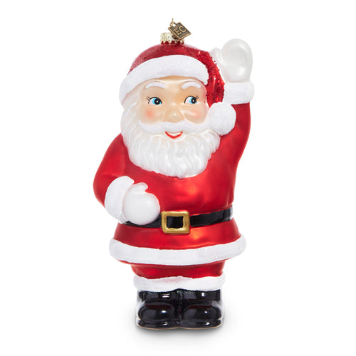 EC 8" WAVING SANTA BLOW MOLD ORNAMENT