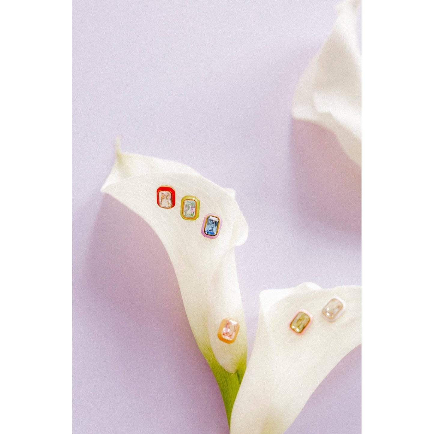 Screwback Stud Earrings - Whitney Orange Sherbert