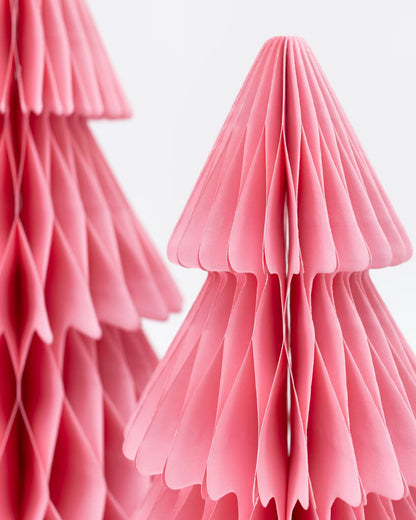 Accordion Paper Tree in Pink 10"