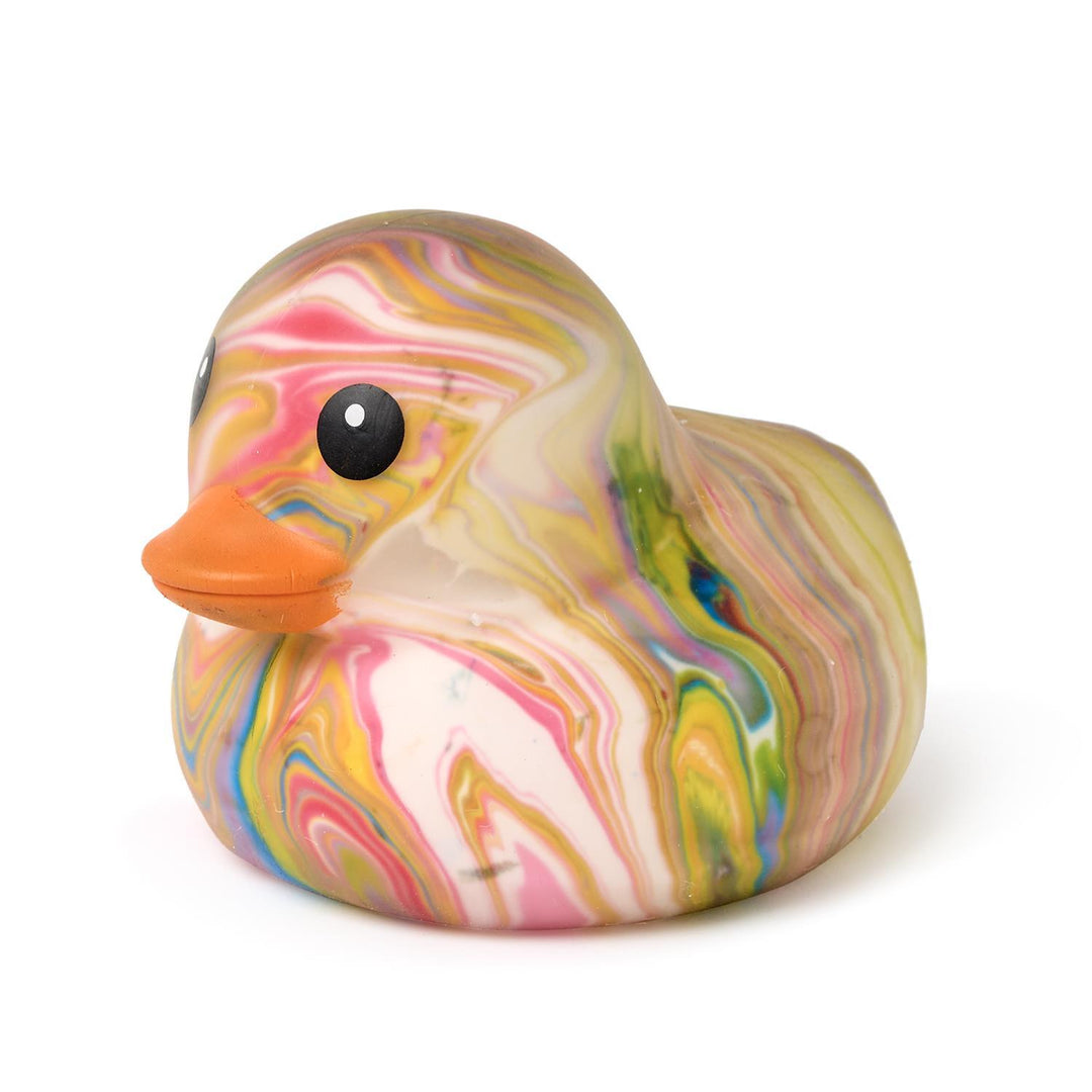Jumbo Squishy Rainbow Duckie - TPR Rubber