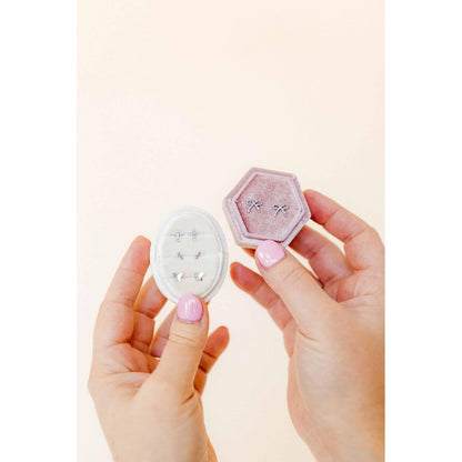 Screwback Stud Earrings - Sadie - Silver