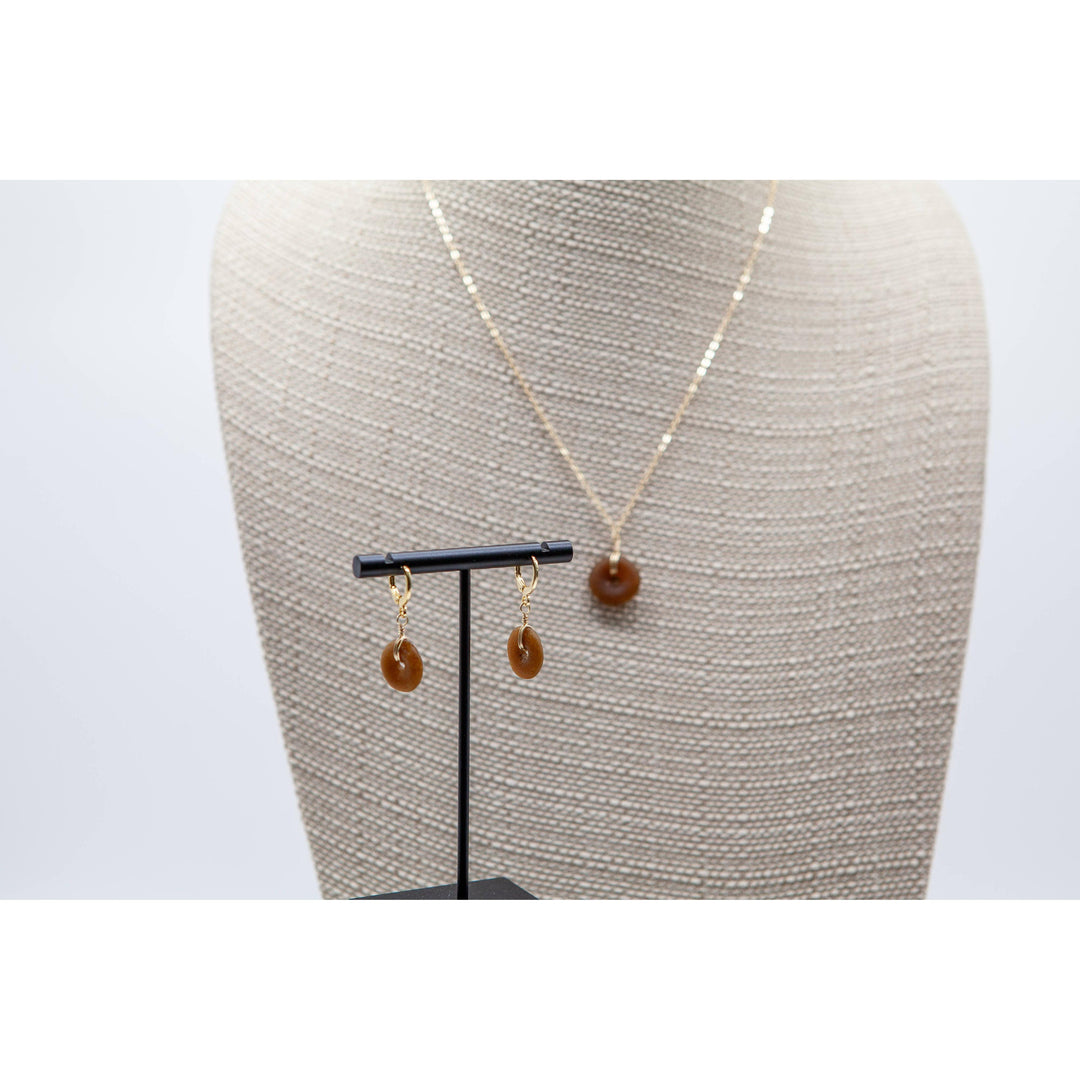 Recycled Glass Pendant Necklace