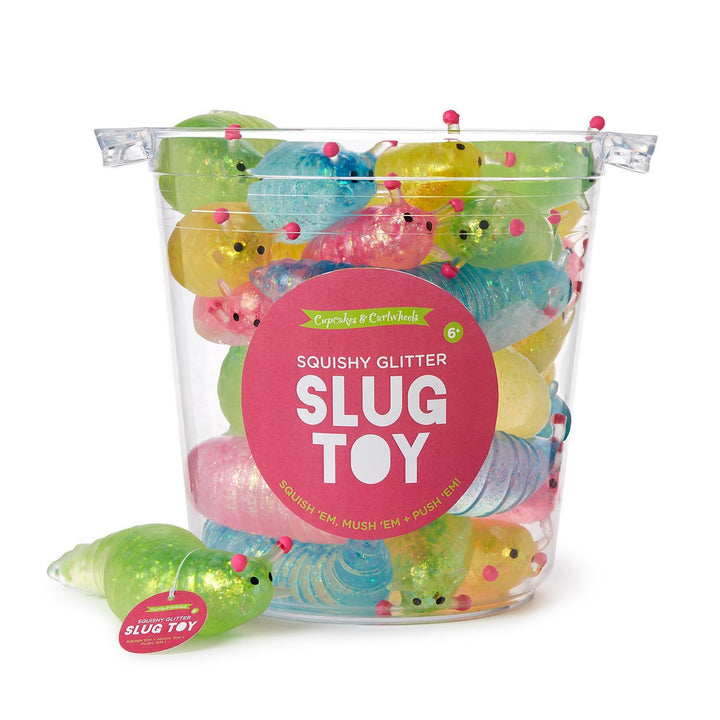 Squishy Glitter Slug - 4 Colors Available