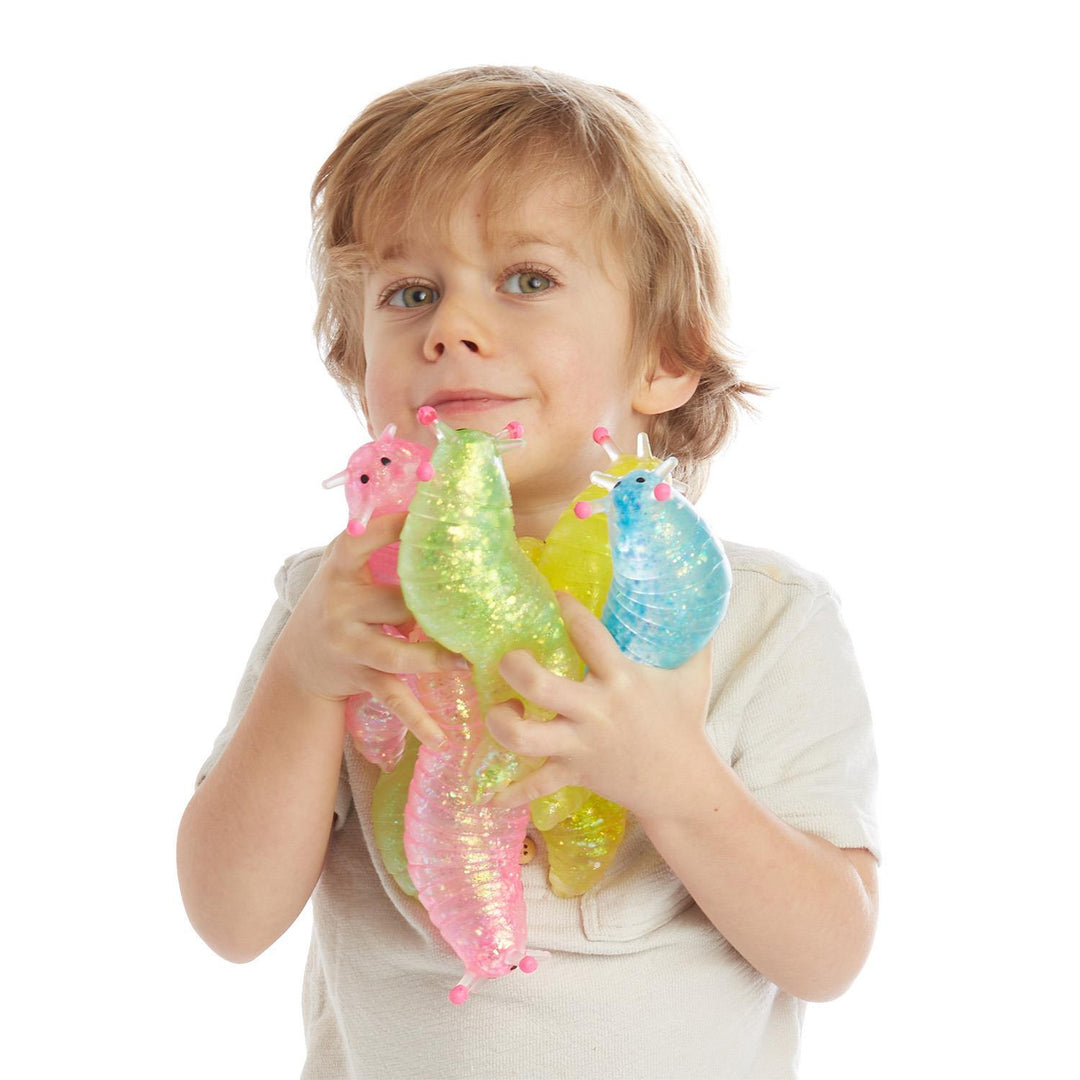 Squishy Glitter Slug - 4 Colors Available