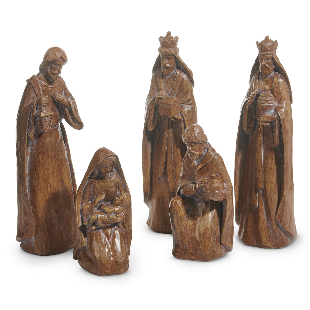 RAZ 14" Copper Nativity Set