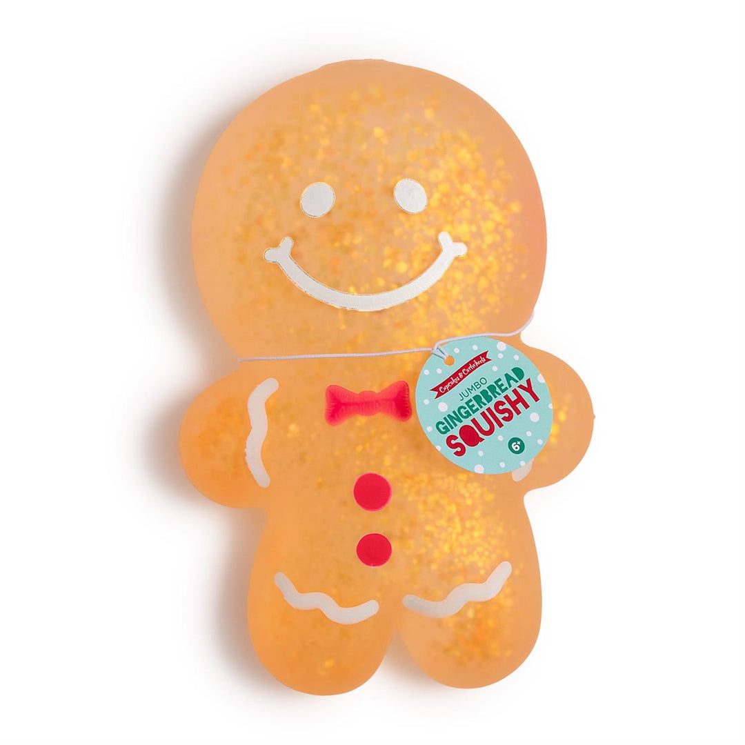 Jumbo Glitter Gingerbread Cookie Squishy