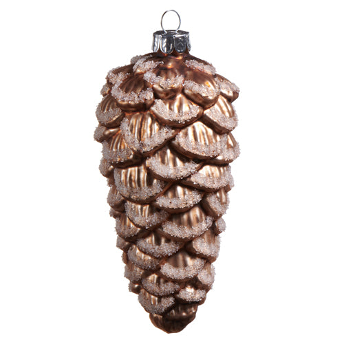 5" Iced Pinecone Ornament