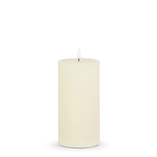 Ivory LED Pillar Candle – 3.5" x 7"