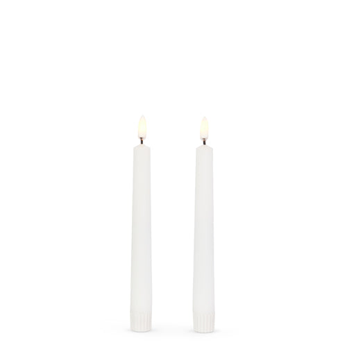 7" WHITE TAPER CANDLES