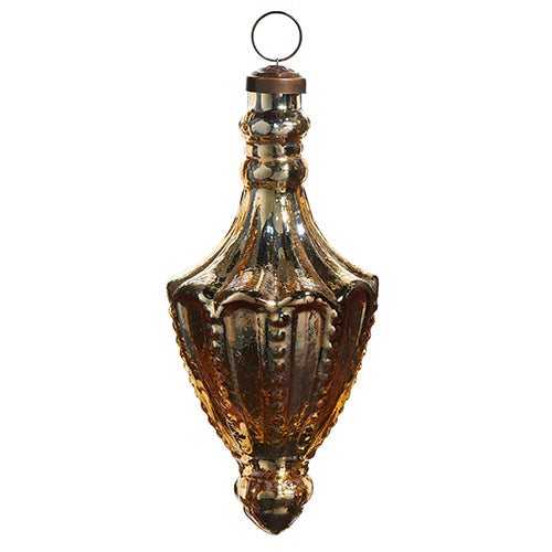 6.5" Bronze Mercury Glass Finial Ornament