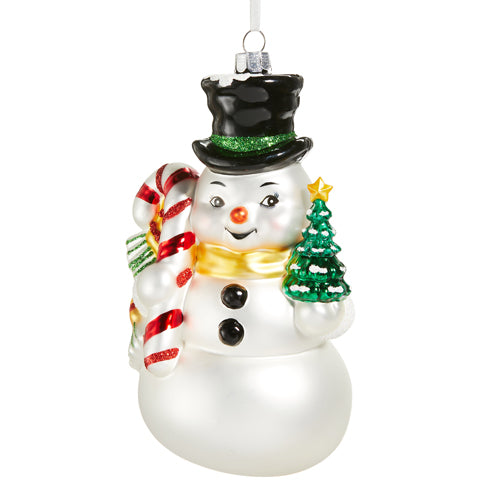6" Quintessential Christmas Snowman Ornament