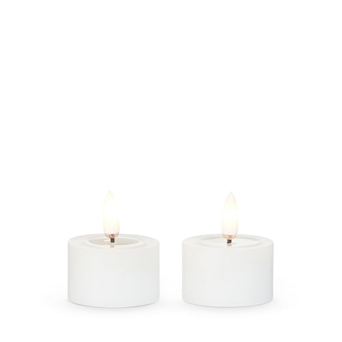 1.75" WHITE TEALIGHTS WITH MELTED TOP