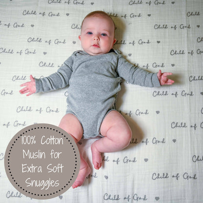 Child of God Baby Muslin Swaddle Blanket