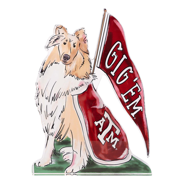 Glory Haus Texas A&amp;M Reveille Acrylic Stand — beloved Aggie mascot in detailed acrylic. Perfect for A&amp;M desks and dorm rooms.