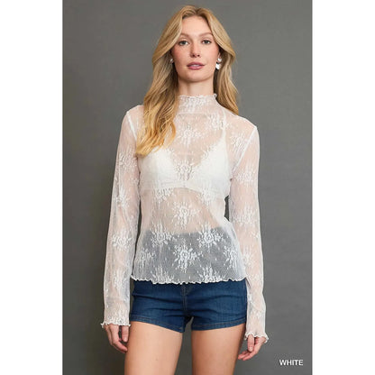The Claire Floral Lace Top