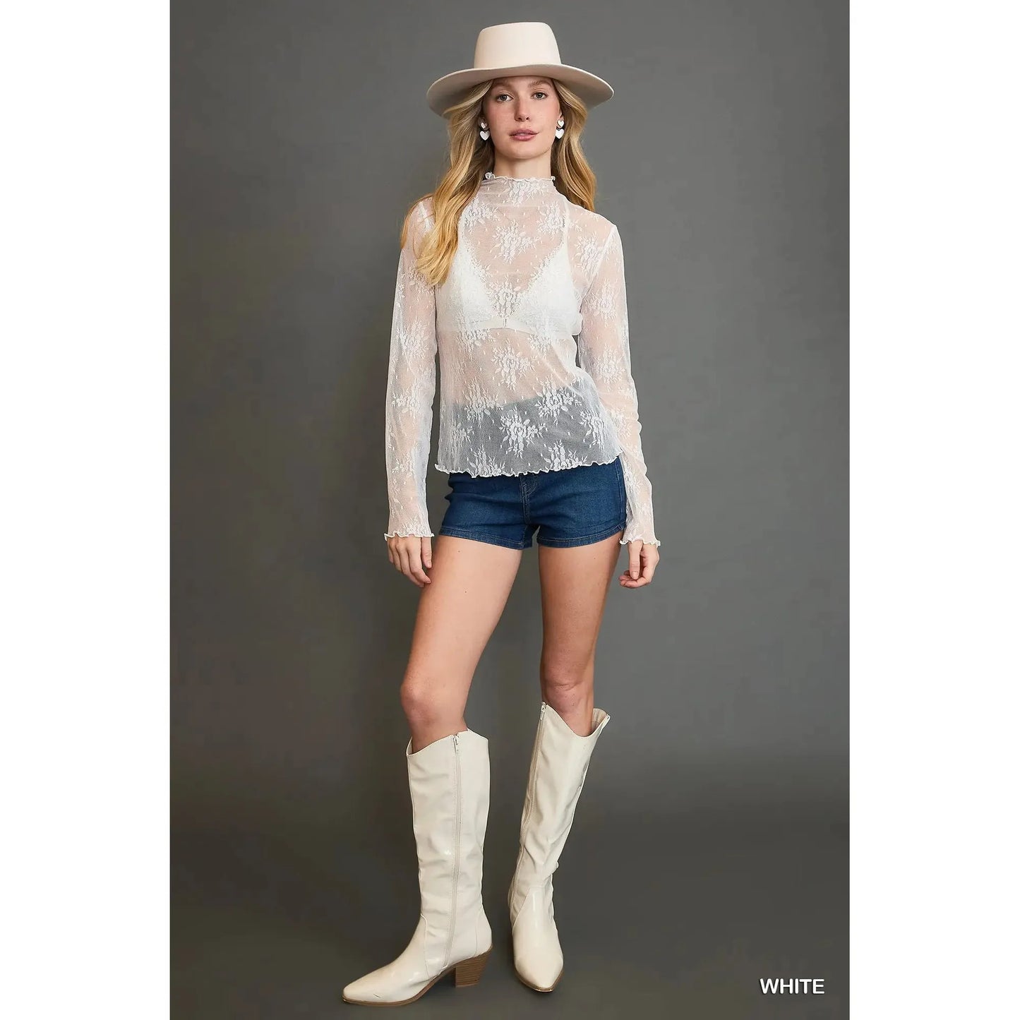 The Claire Floral Lace Top