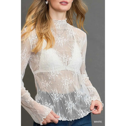The Claire Floral Lace Top