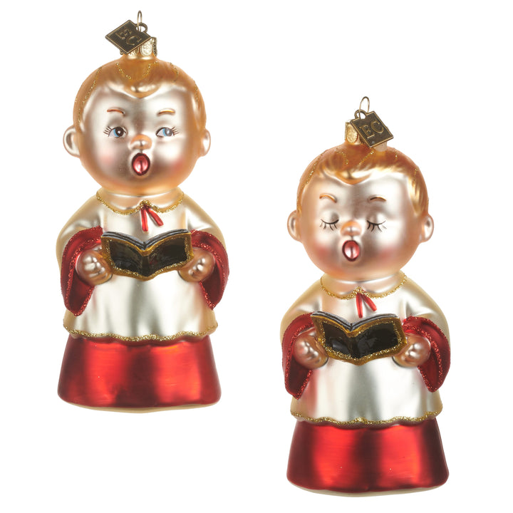 RAZ EC 5" Holly Street Choir Ornament featuring a festive choir design by Eric Cortina.