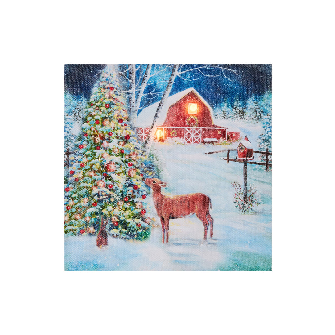 RAZ 6" Country Christmas Mini Lit Print