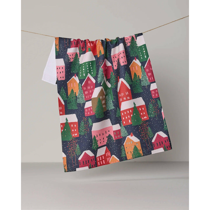 Alpine Village Tea Towel - Holiday 2026