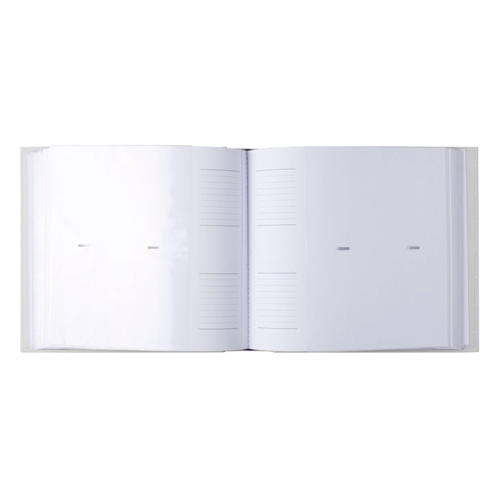 Baby Photo Album Keepsake — Gray Polka Dot with Cover Photo Window