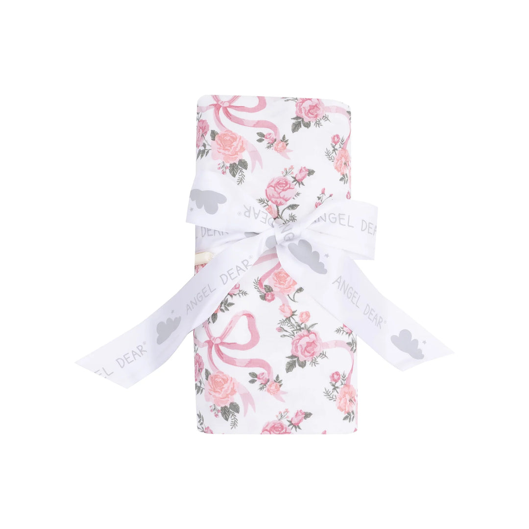 Swaddle Blanket - Ribbons and Flowers - 45X45