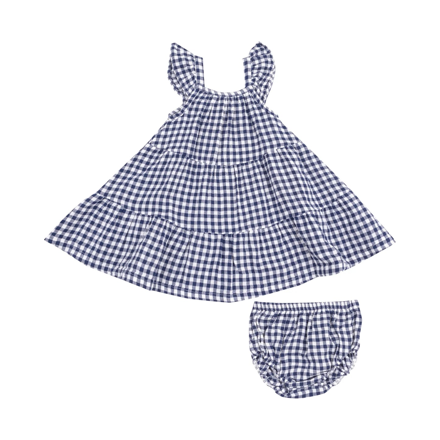 Twirly Sundress - Navy Gingham