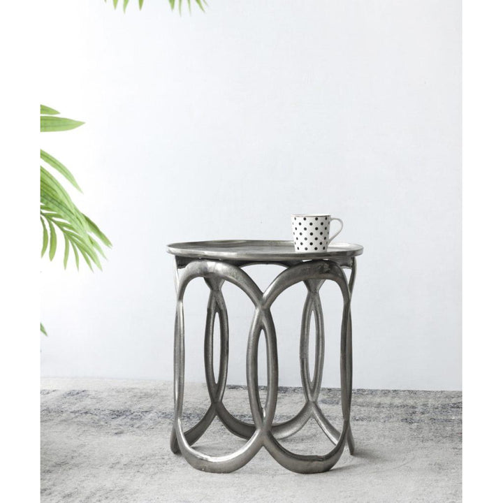 Silver Nesting Side Table