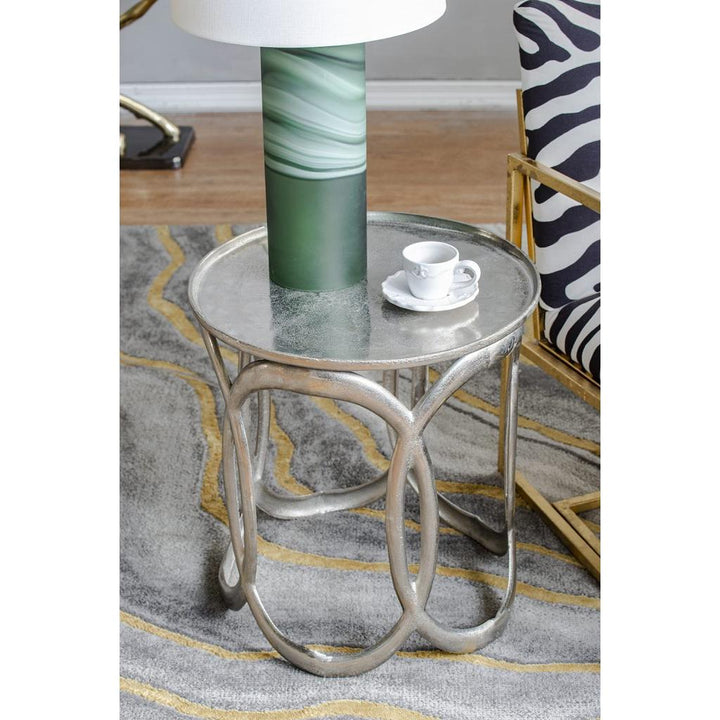 Silver Nesting Side Table