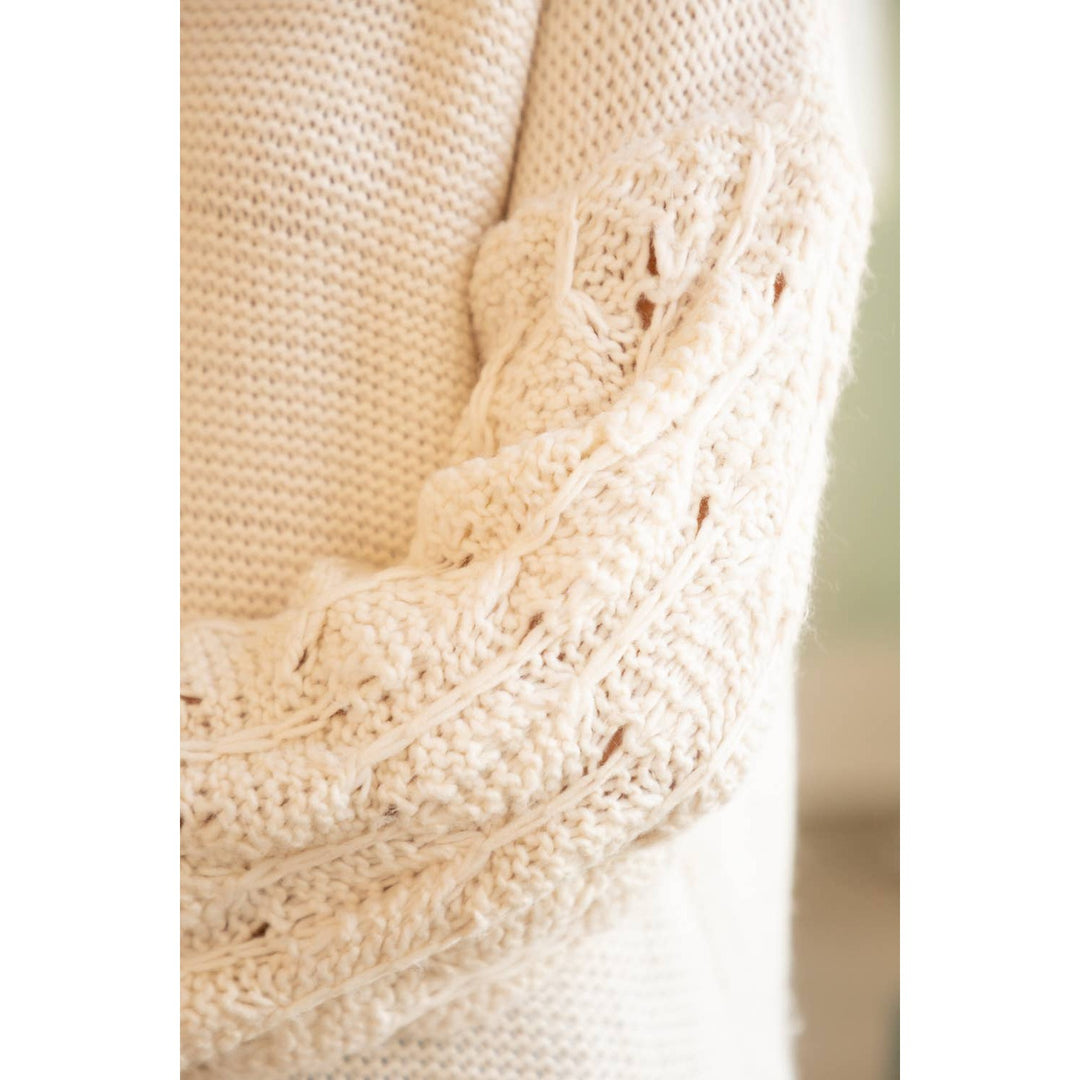 Puff Sleeve Basic Oversized Sweater