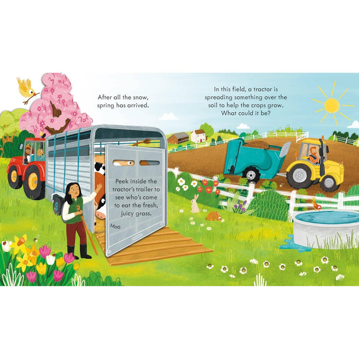 Peek Inside How a Tractor Works : Usborne