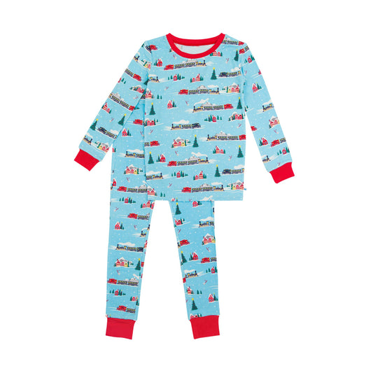 Boys Winter Express Bamboo Viscose Long Sleeve Pajama Set