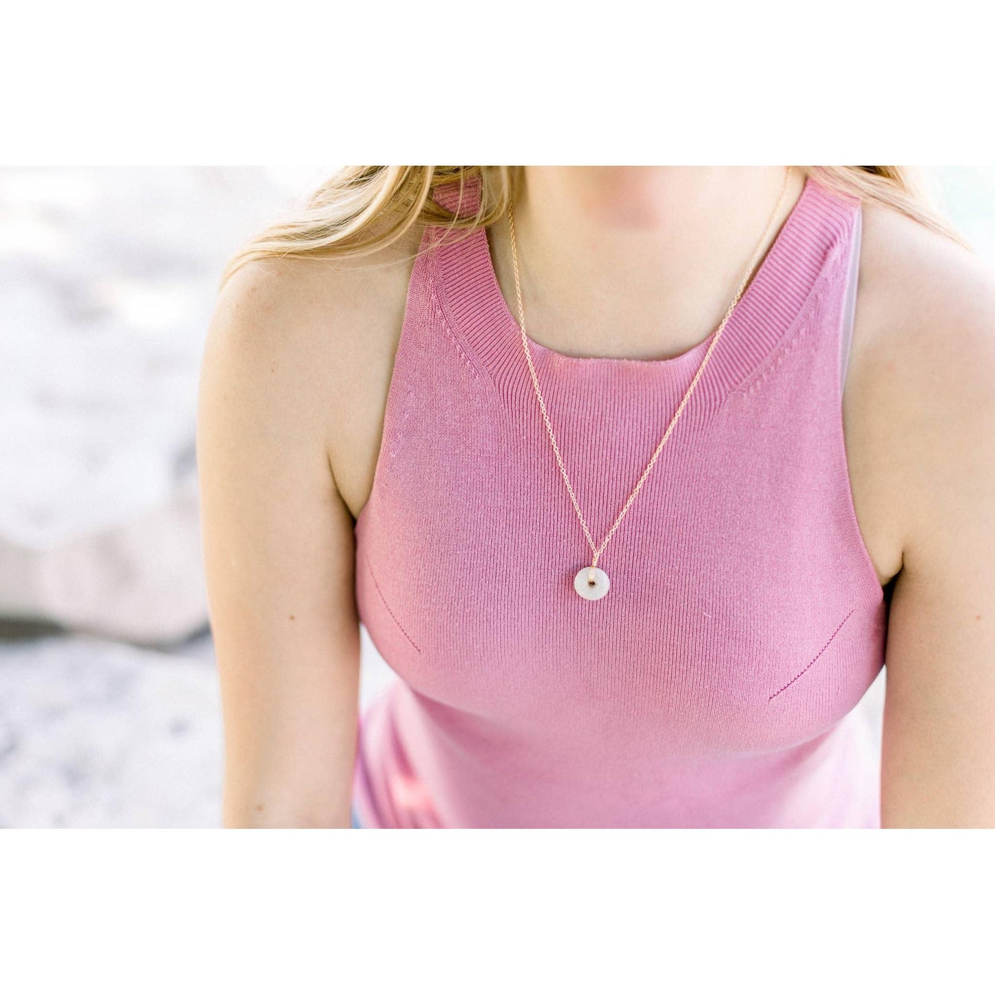 Recycled Glass Pendant Necklace