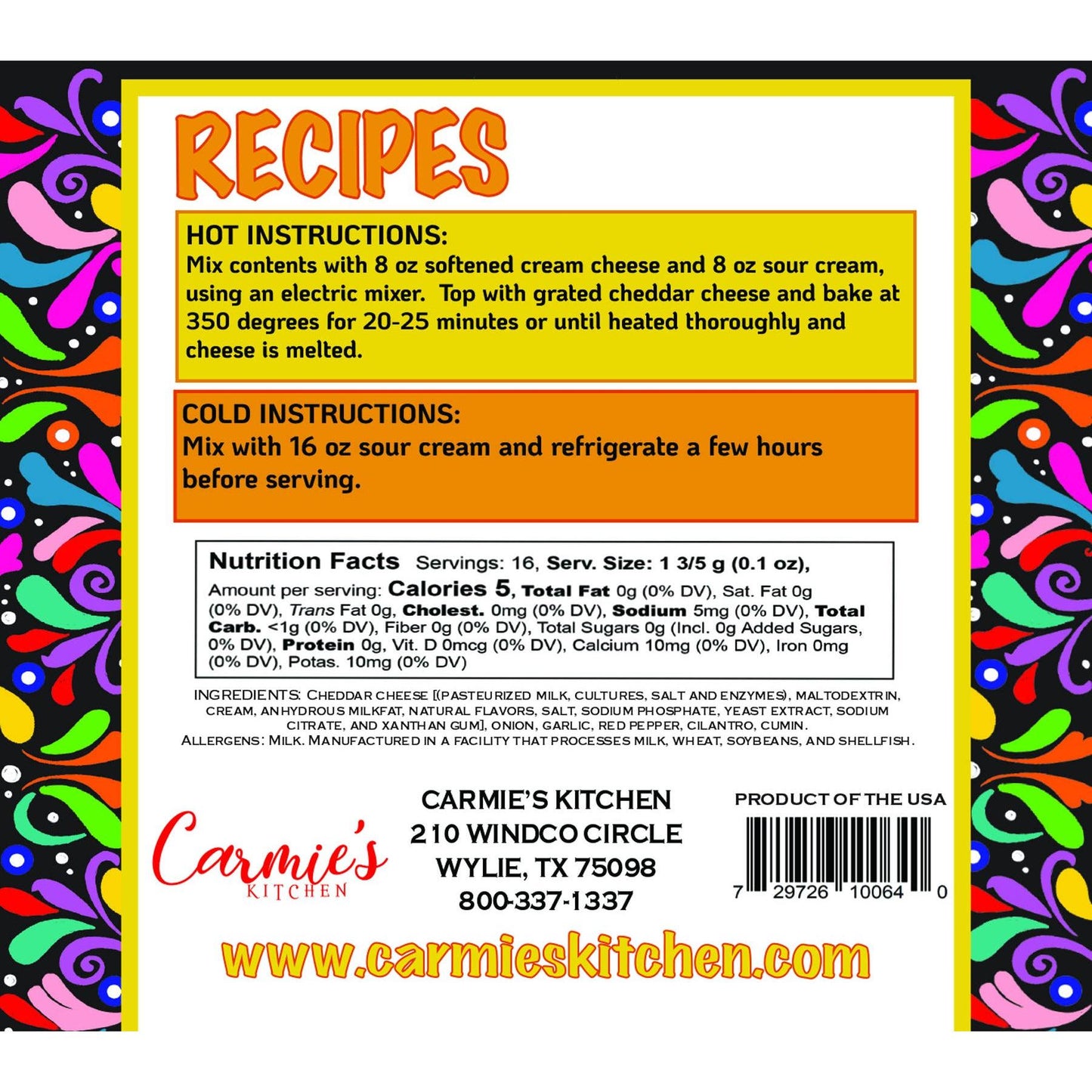 Baked Enchilada Dip Mix - Taco Tuesday Collection