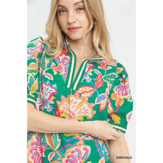 The Bianca Jacquard Paisley Tunic Dress