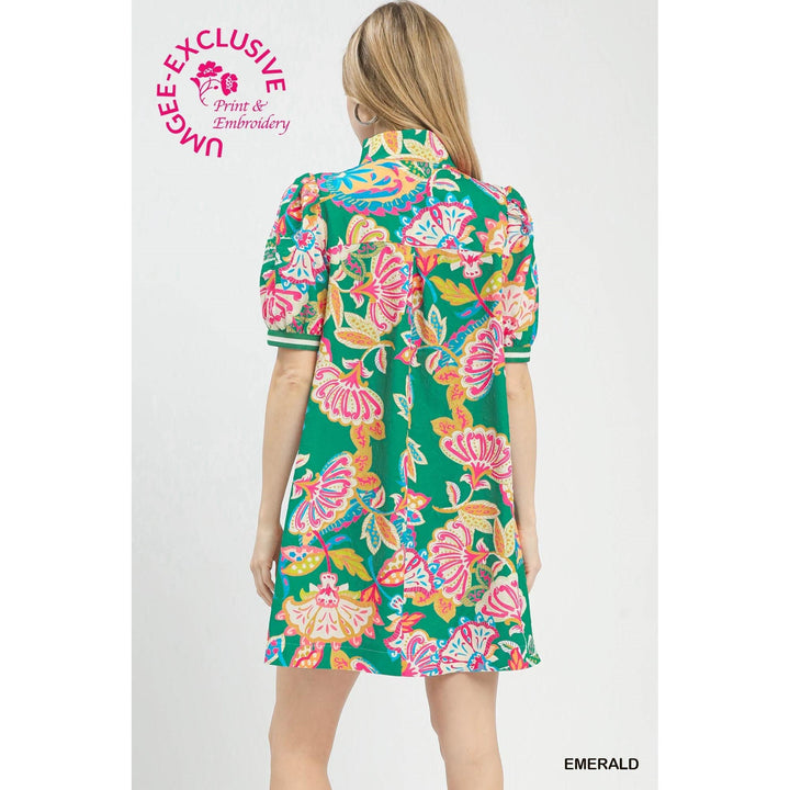 The Bianca Jacquard Paisley Tunic Dress