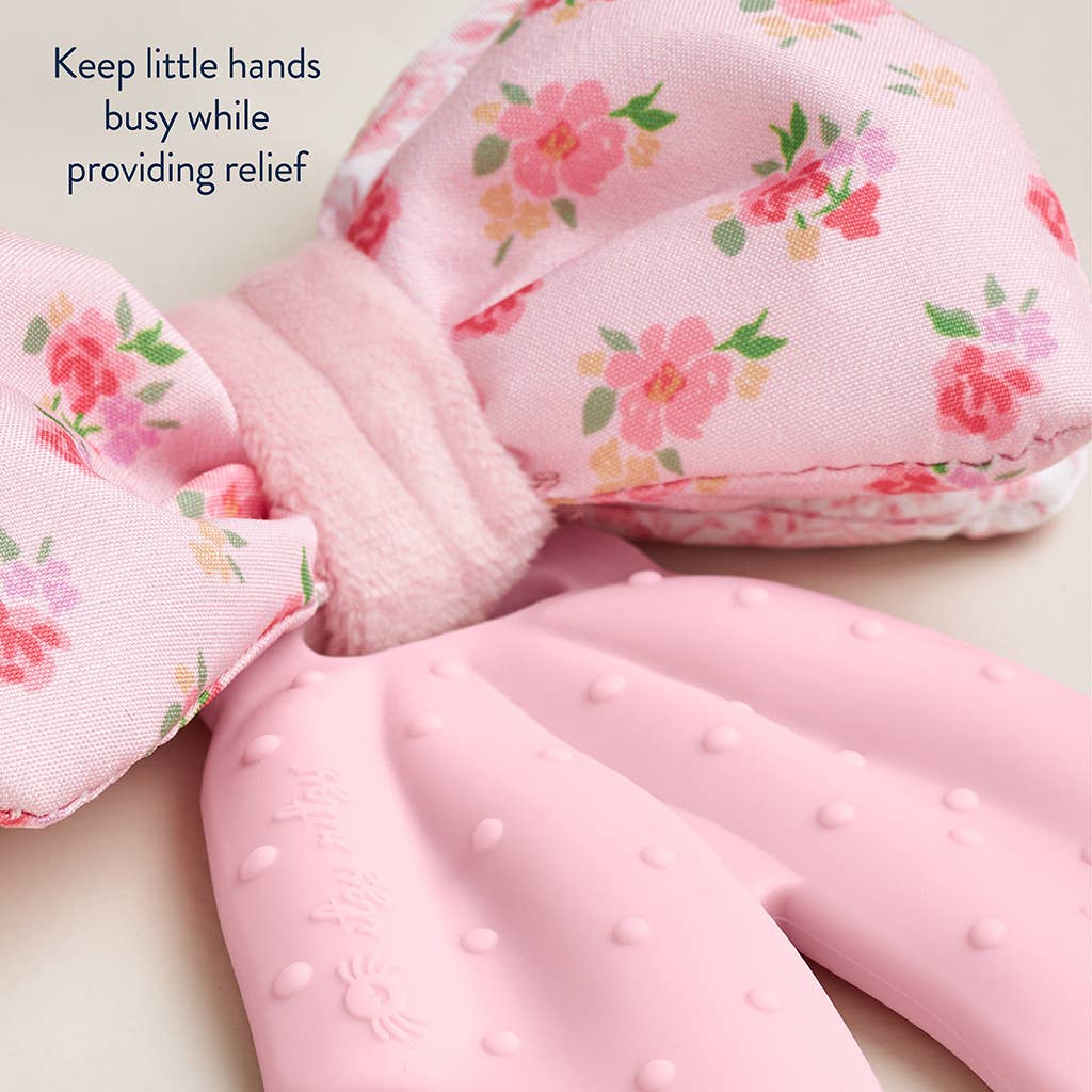 Itzy Ritzy Bow Sweetie Crinkle™ - 2-in-1 Silicone Teether & Plush Activity Toy