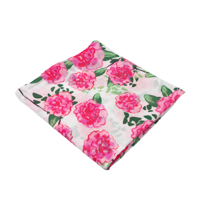 Live Life in Full Bloom Baby Muslin Swaddle Blanket