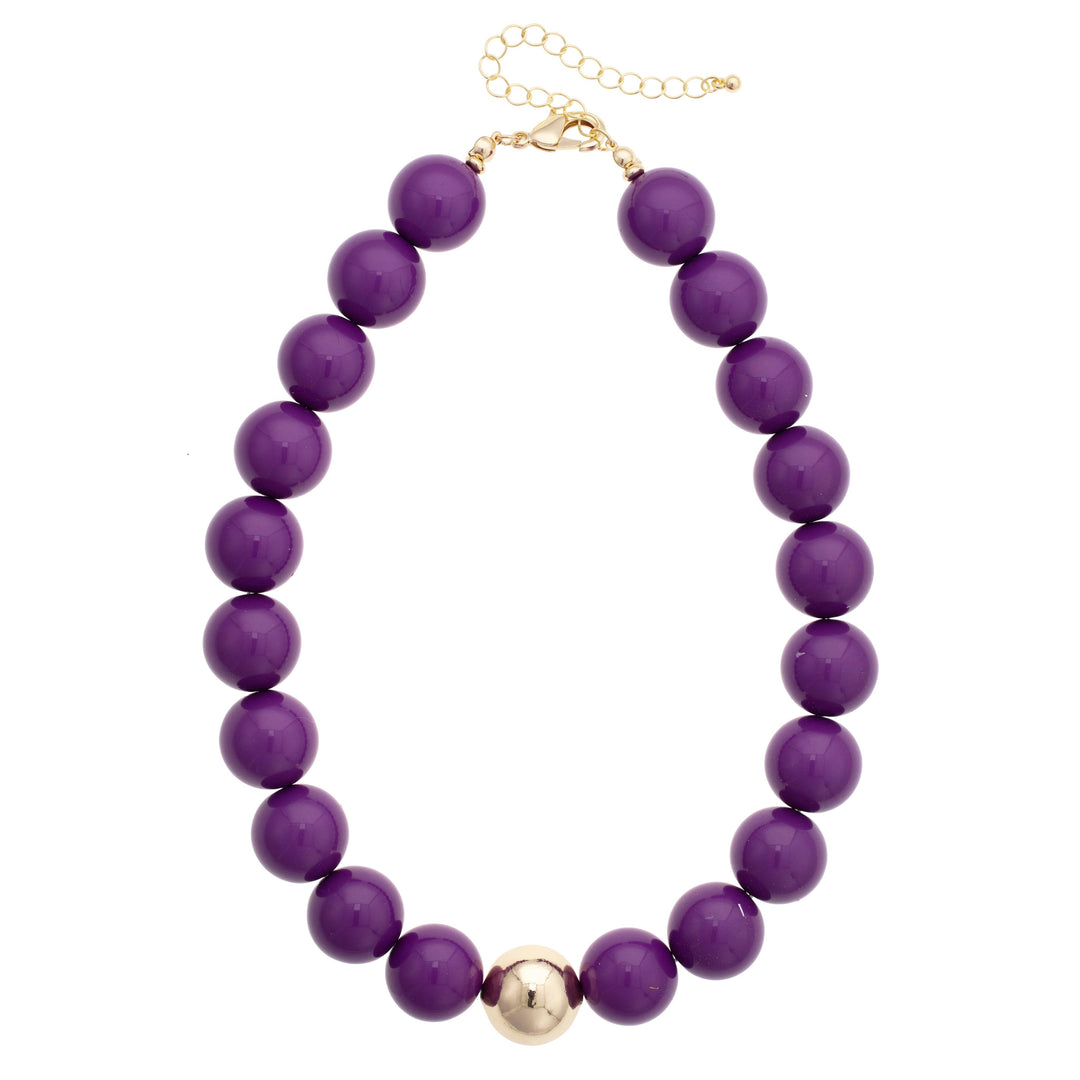 Marjorie Game Day Gumball Beaded Necklace