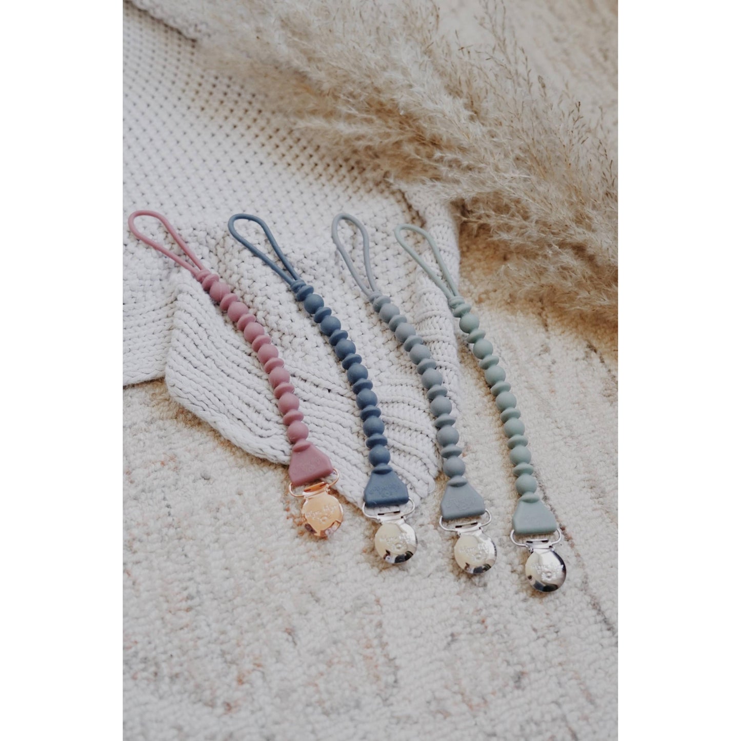 Itzy Ritzy Sweetie Strap™ Silicone One-Piece Pacifier Clips