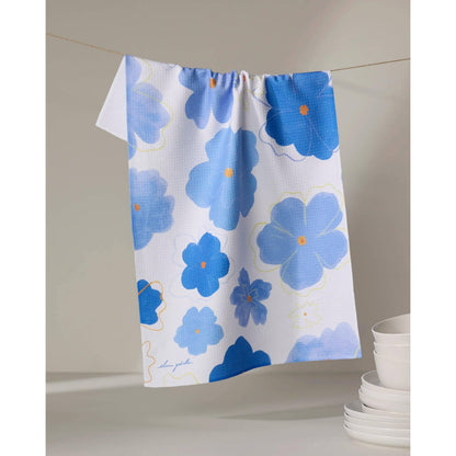 Blue Blossoms Tea Towel