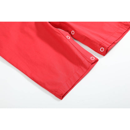 Red Santa Smocked Overalls