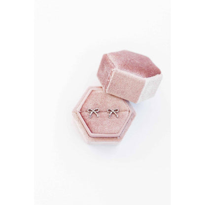 Screwback Stud Earrings - Sadie - Silver
