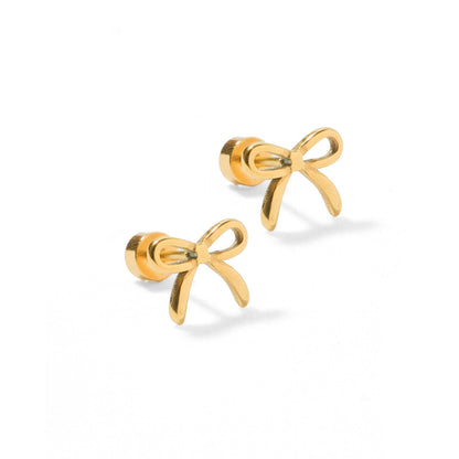 Screwback Stud Earrings - Sadie - Gold
