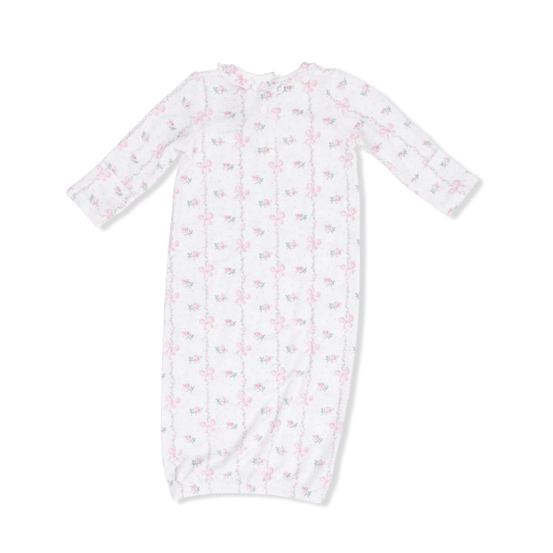 Dainty Buds and Bows Bamboo Kimono Gown &amp; Knot Headband | Angel Dear