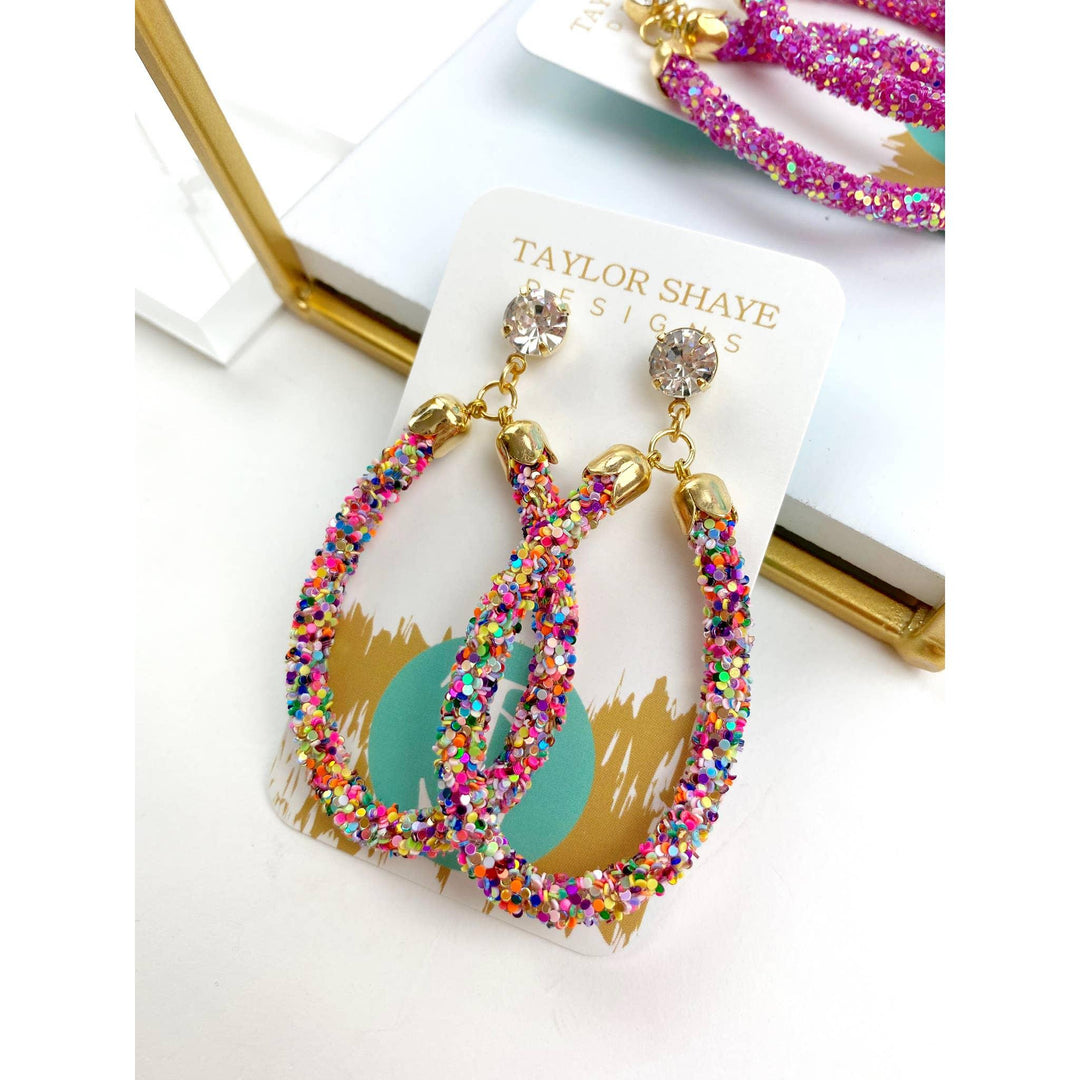 Glitter Teardrops