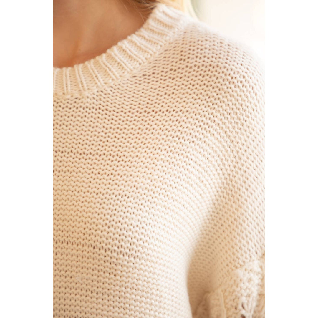 Puff Sleeve Basic Oversized Sweater