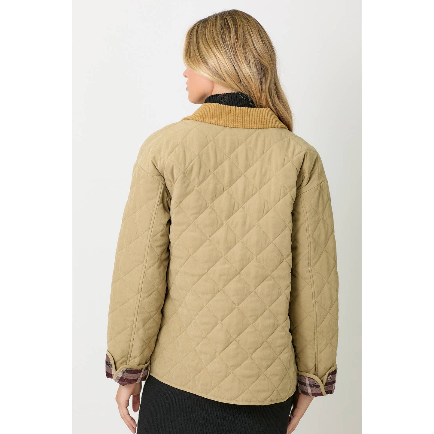 Contrast Quilted Jacket